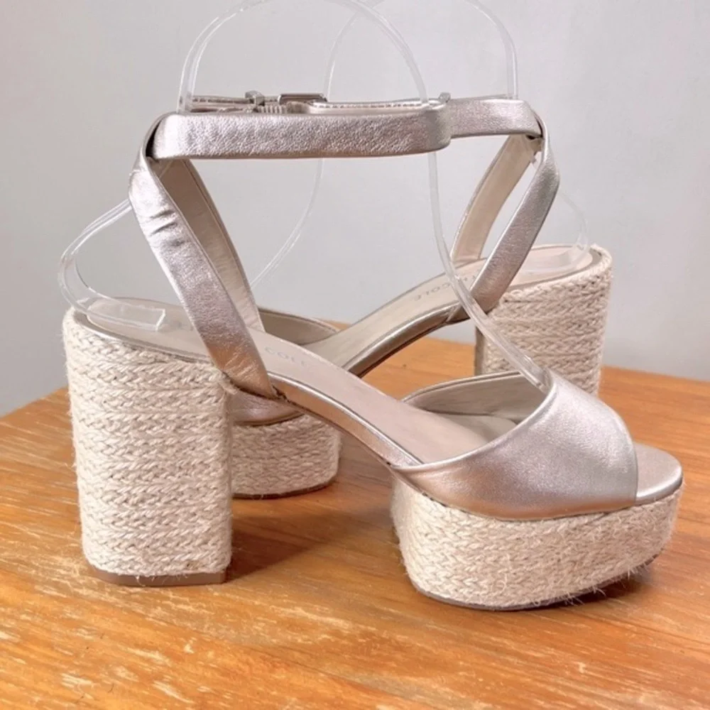 Kenneth Cole Phoenix Leather Platform Sandals